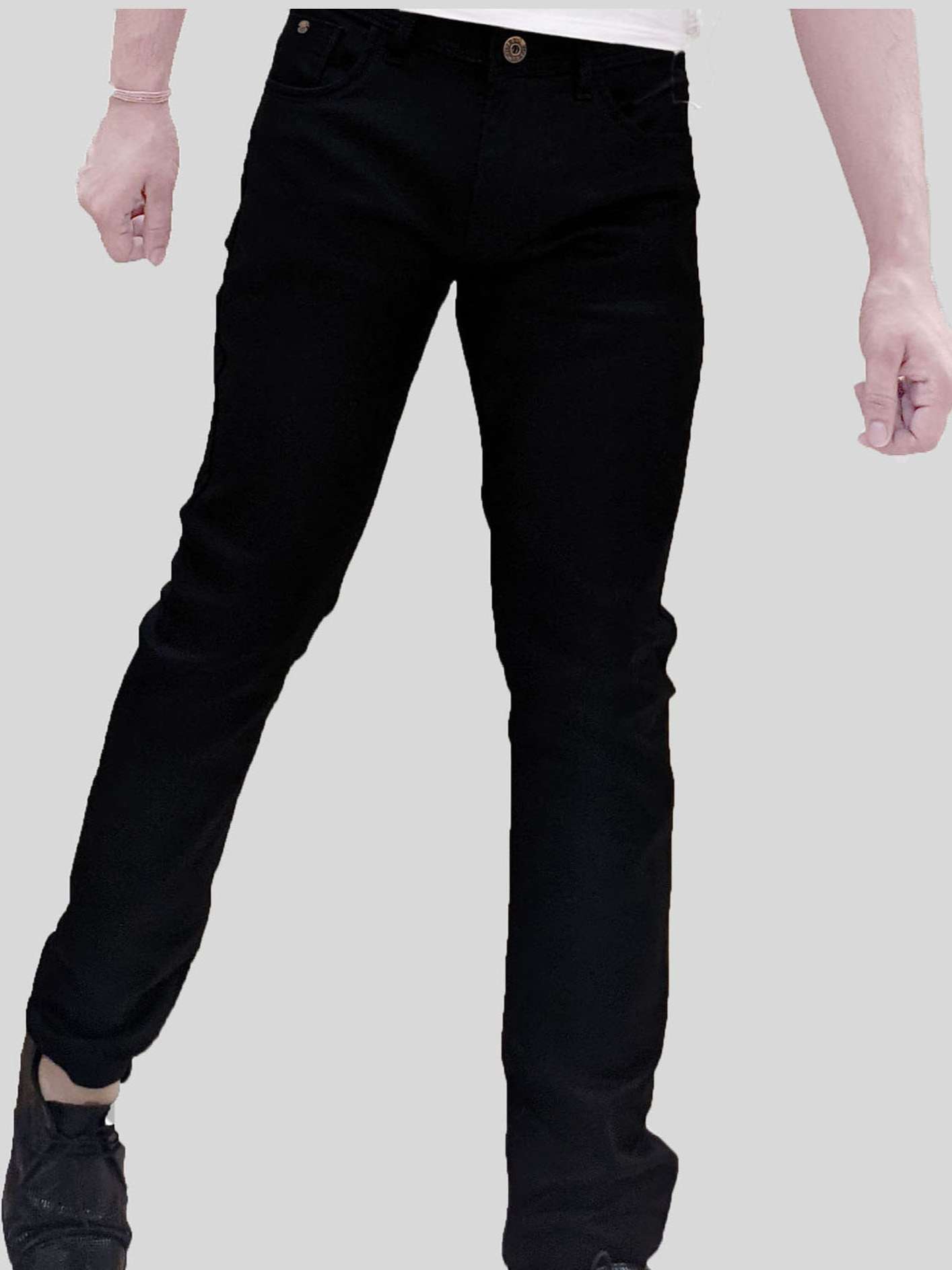mens slim fit plain jeans - 18425088 -  Standard Image - 4