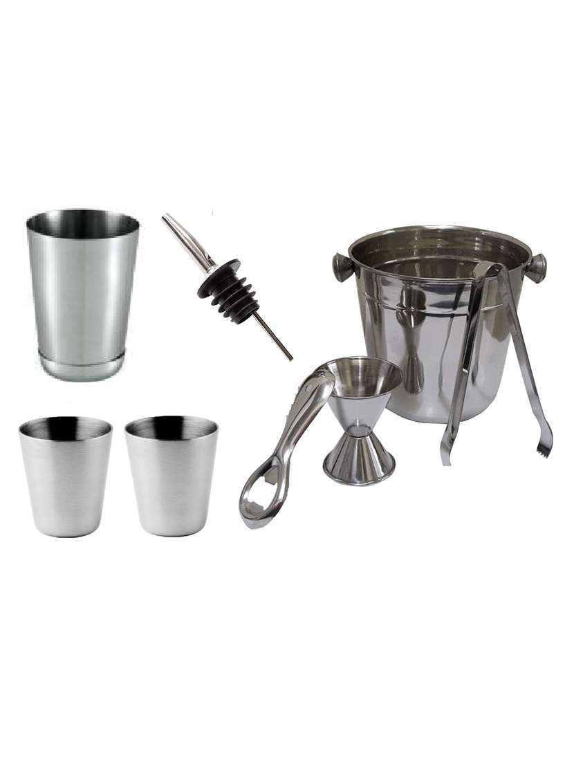 dynore 8 - piece bar set (stainless steel)