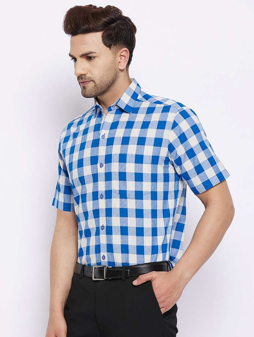mens checks formal shirt - 18425367 -  Standard Image - 1