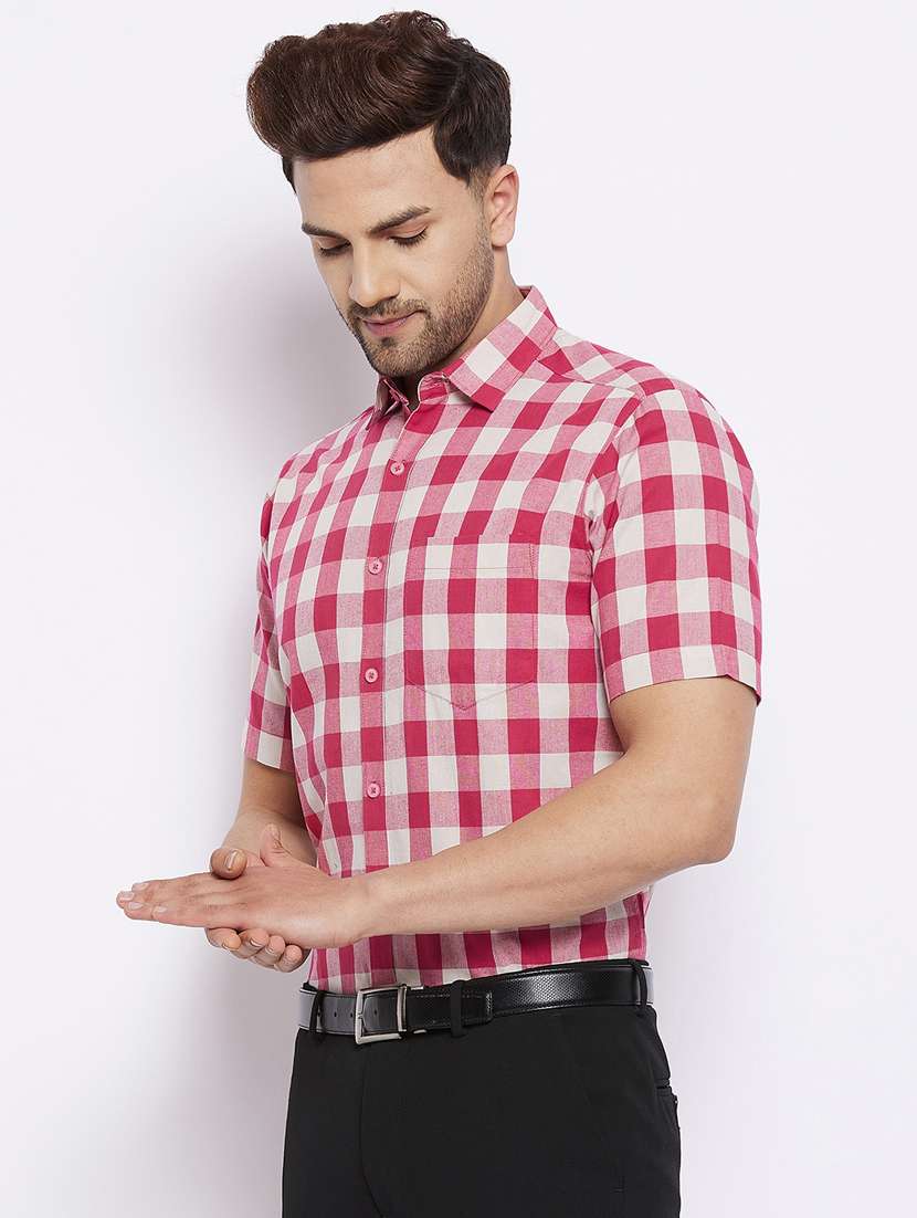 mens checks formal shirt - 18425369 -  Standard Image - 1