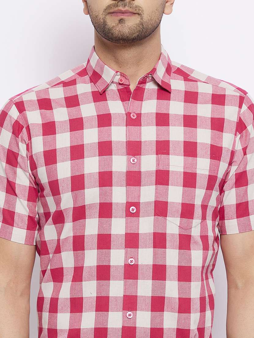 mens checks formal shirt - 18425369 - Standard Image - 4