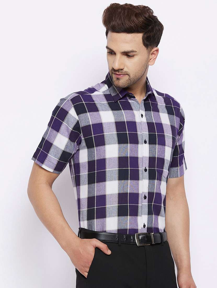 mens checks formal shirt