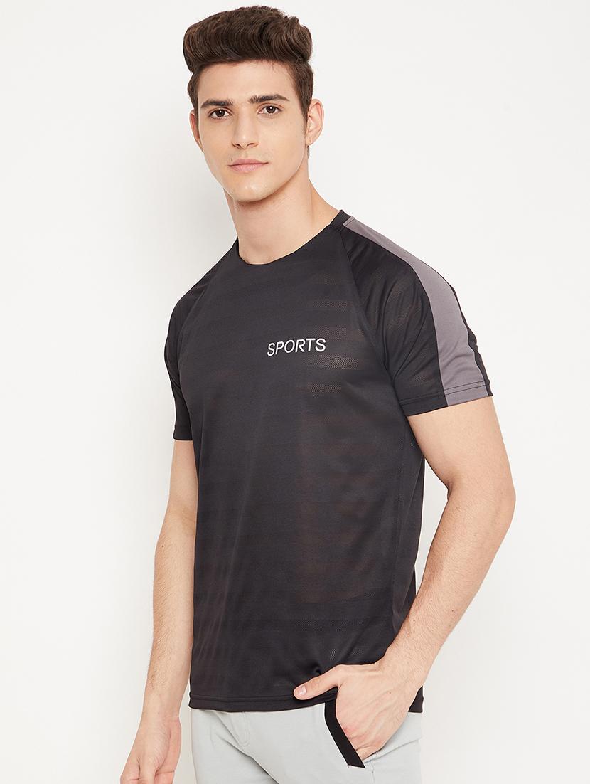 black printed t-shirt - 18425901 - Standard Image - 1