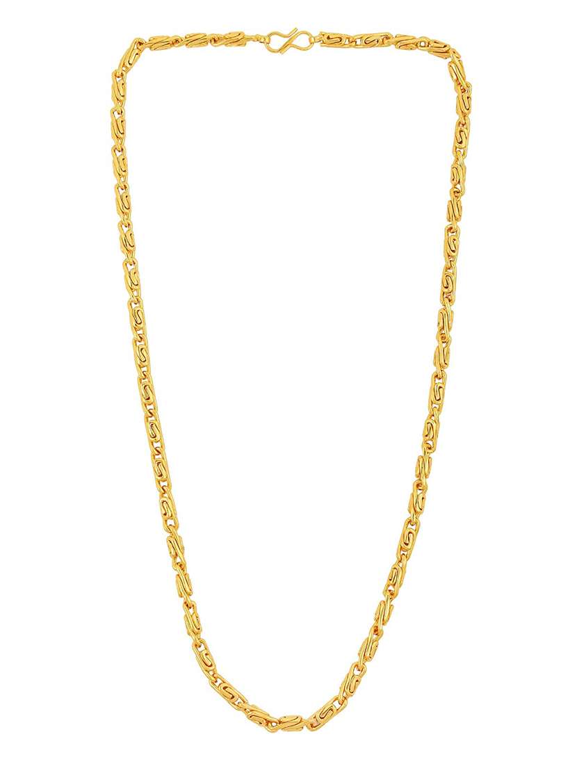 gold plated chain necklace - 18426065 - Zoom Image - 0
