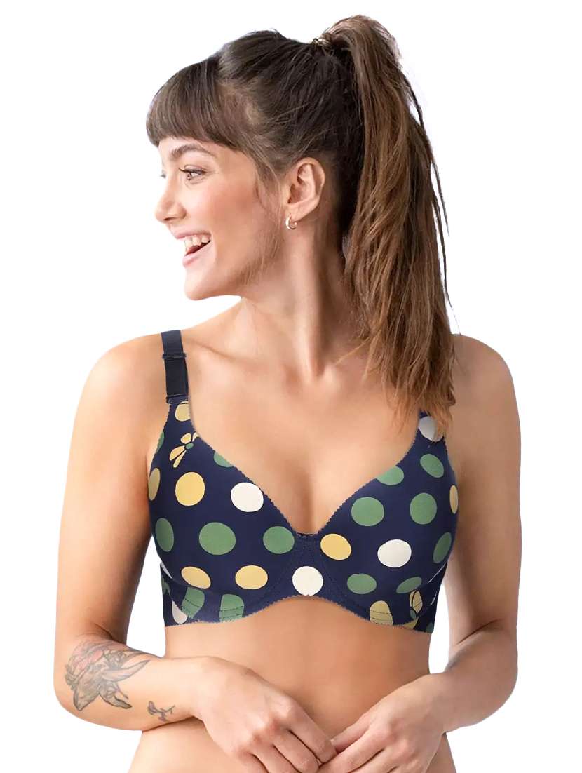 set of 3 printed t-shirt bra - 18426235 -  Standard Image - 1