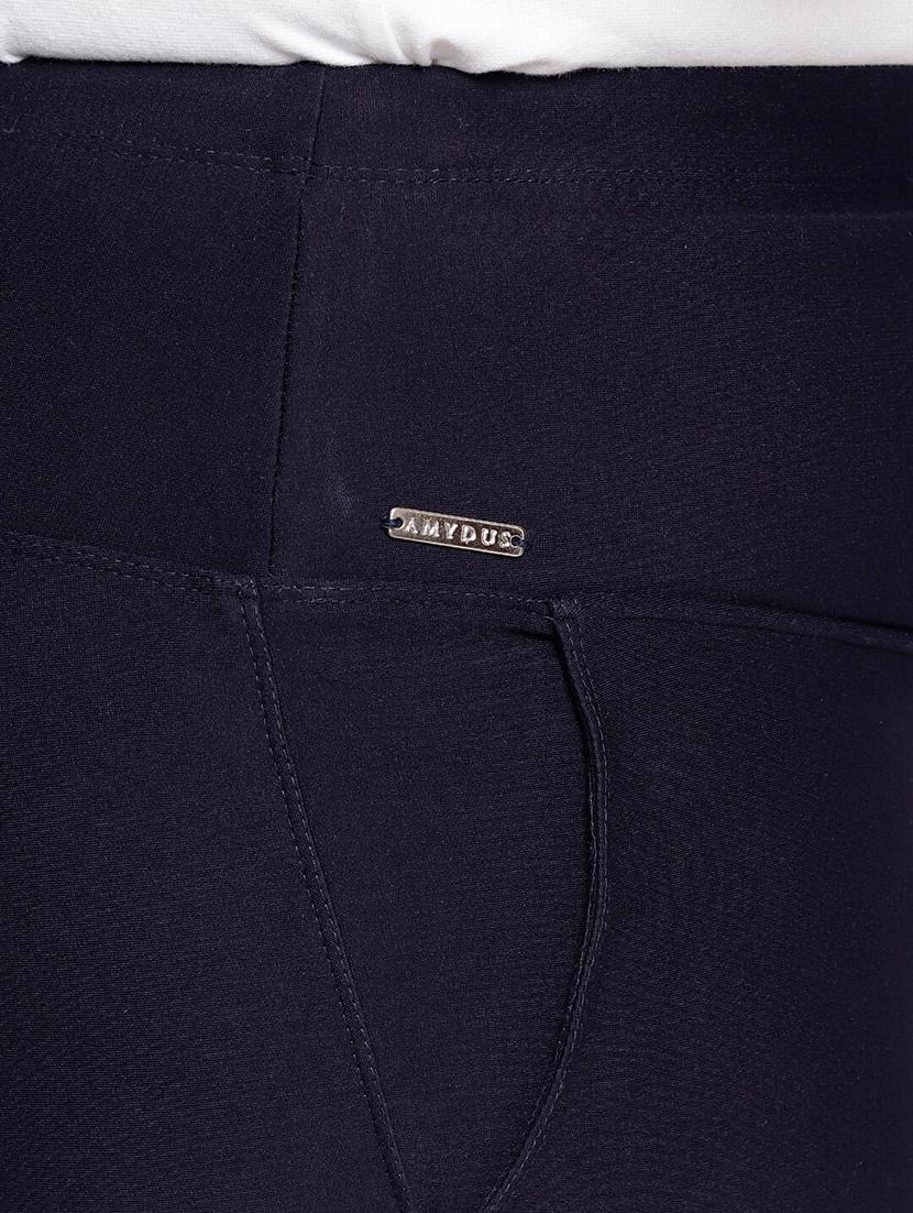 high rise solid flat front trouser - 18426855 - Standard Image - 4