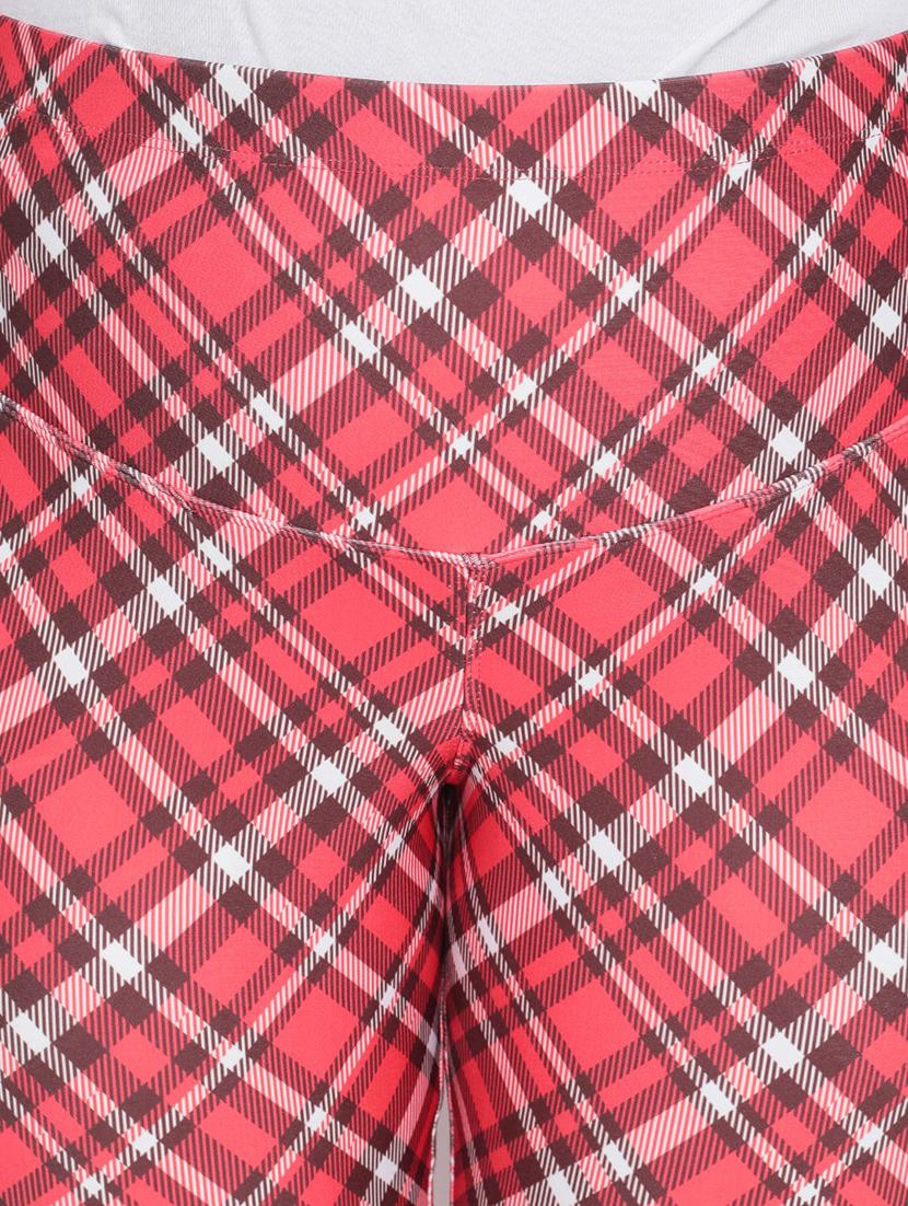 high rise checkered flat front trouser - 18426864 - Standard Image - 4
