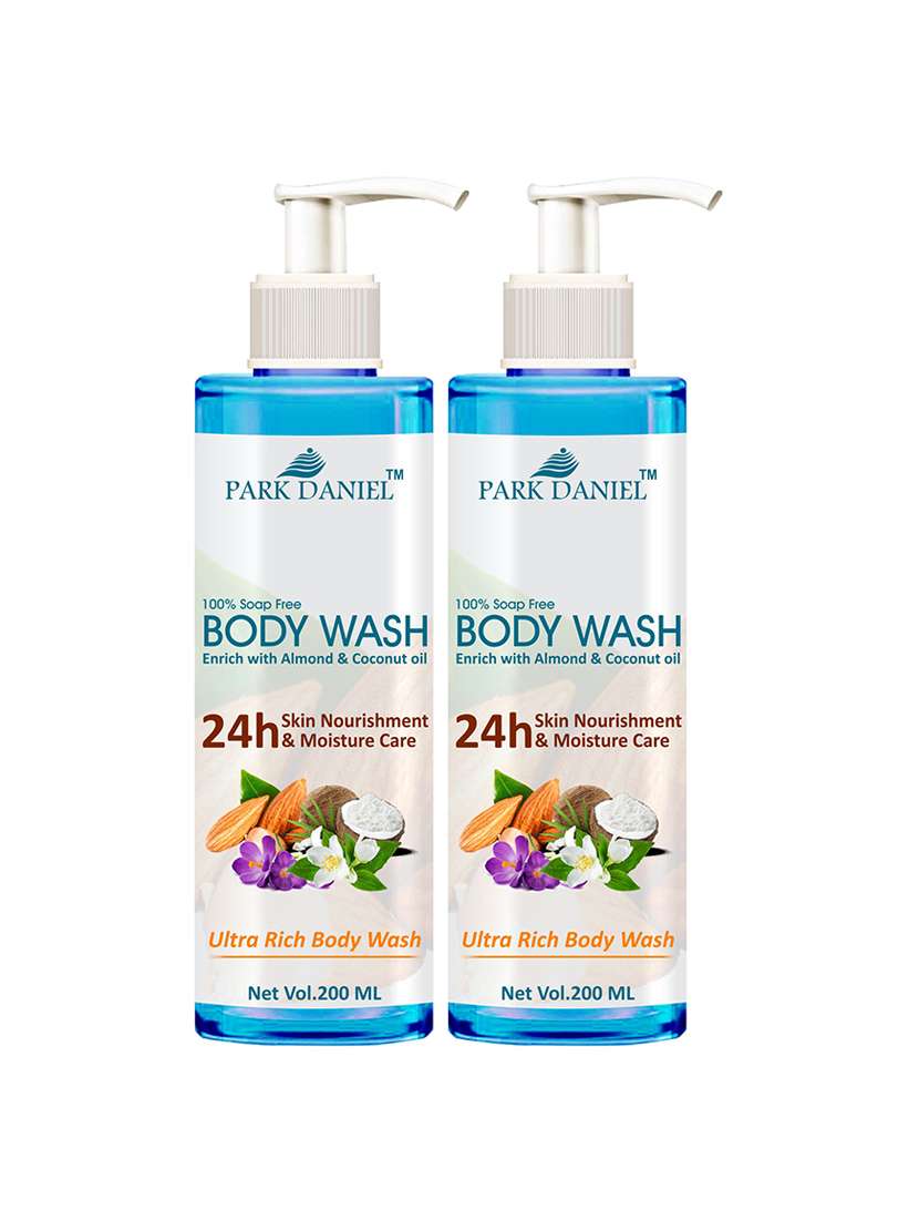 park daniel ultra rich body wash enriched with almond and coconut oil