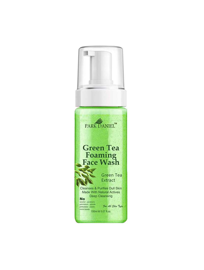 park daniel natural green tea foaming face wash 150 ml