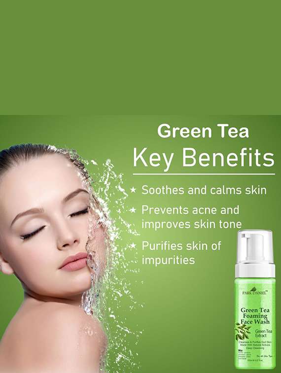 park daniel natural green tea foaming face wash combo pack of 2 of 150 ml(300 ml) - 18427033 -  Standard Image - 1