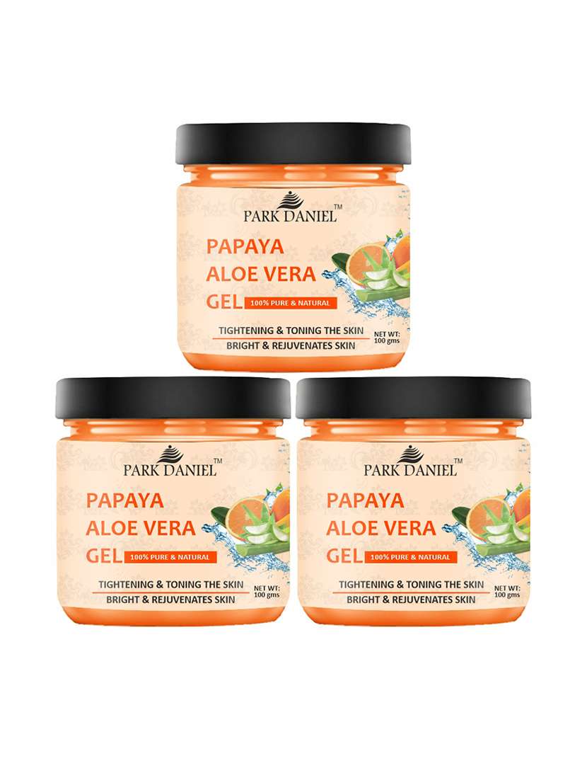 park daniel papaya aloe vera gel pack of 3(3x100 ml)