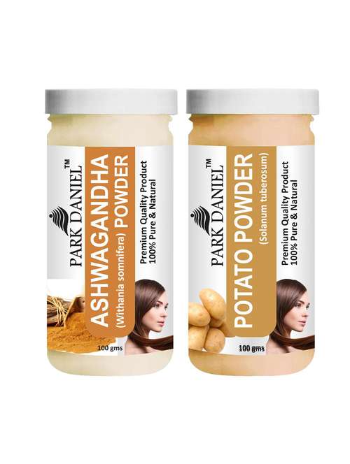 Park Daniel Premium Ashwagandha Powder & Potato Powder Combo Pack Of 2 Jars Of 100 Gms(200 Gms)