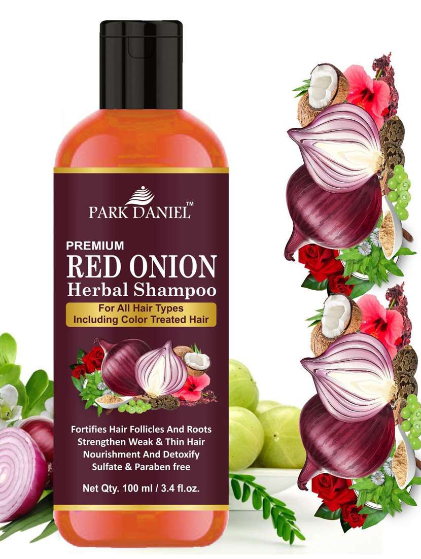 park daniel red onion oil herbal shampoo -3bottle(300 ml) - 18429353 -  Standard Image - 1