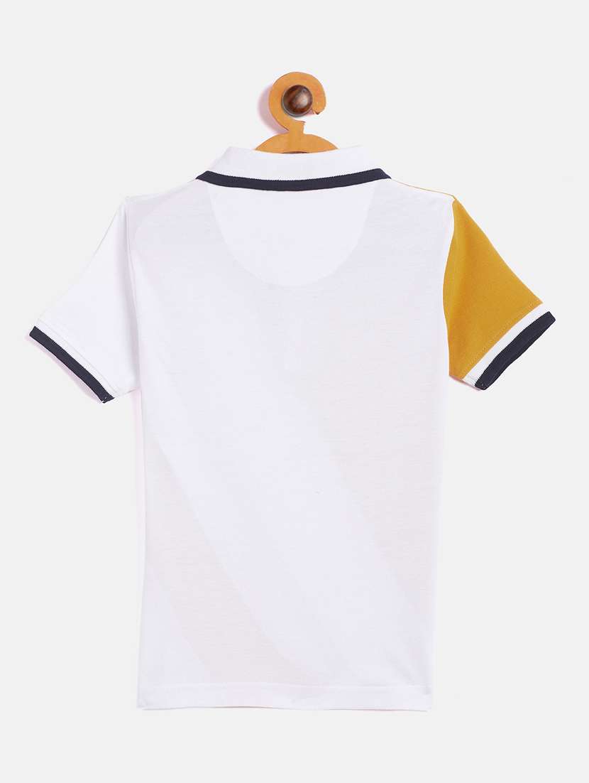 yellow color block t-shirt - 18429910 -  Standard Image - 1