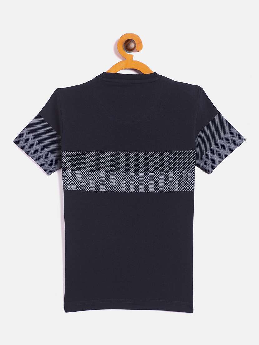 dark blue printed t-shirt - 18429919 -  Standard Image - 1