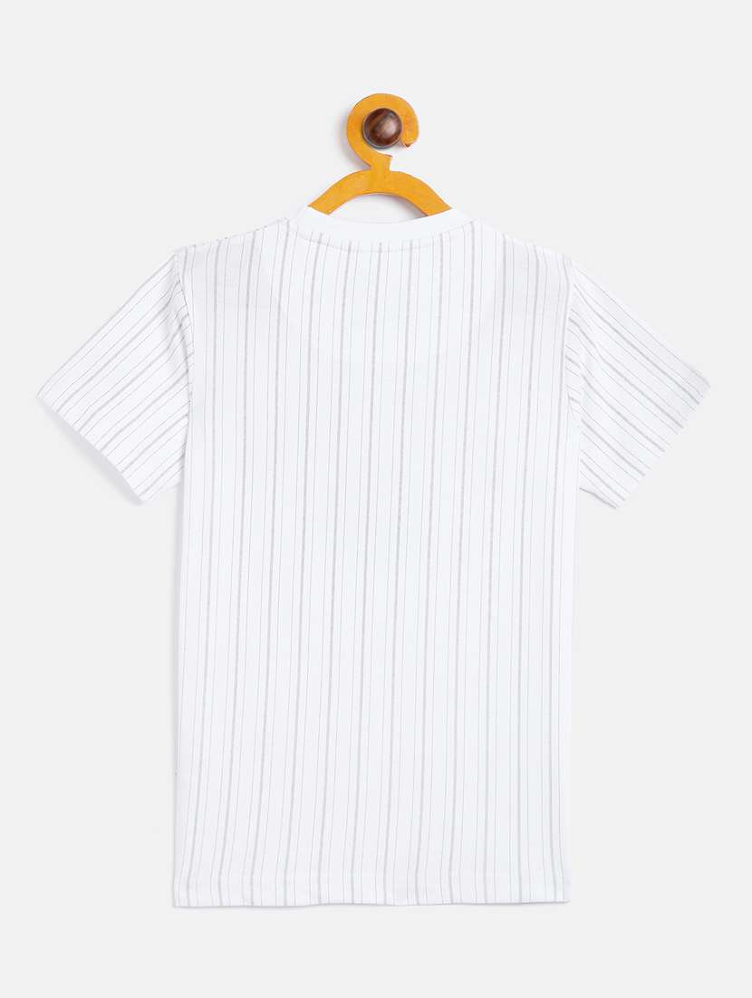 white striped  t-shirt - 18429930 -  Standard Image - 1