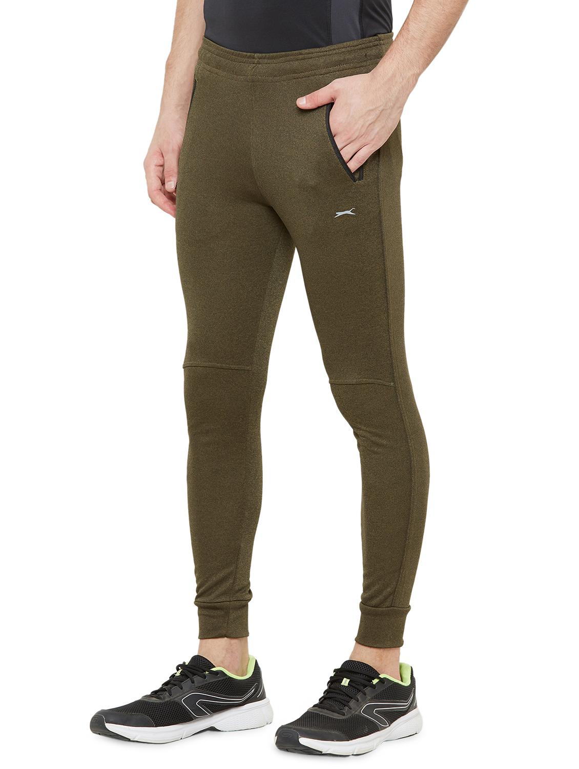 olive-green solid track pant - 18429968 - Standard Image - 1