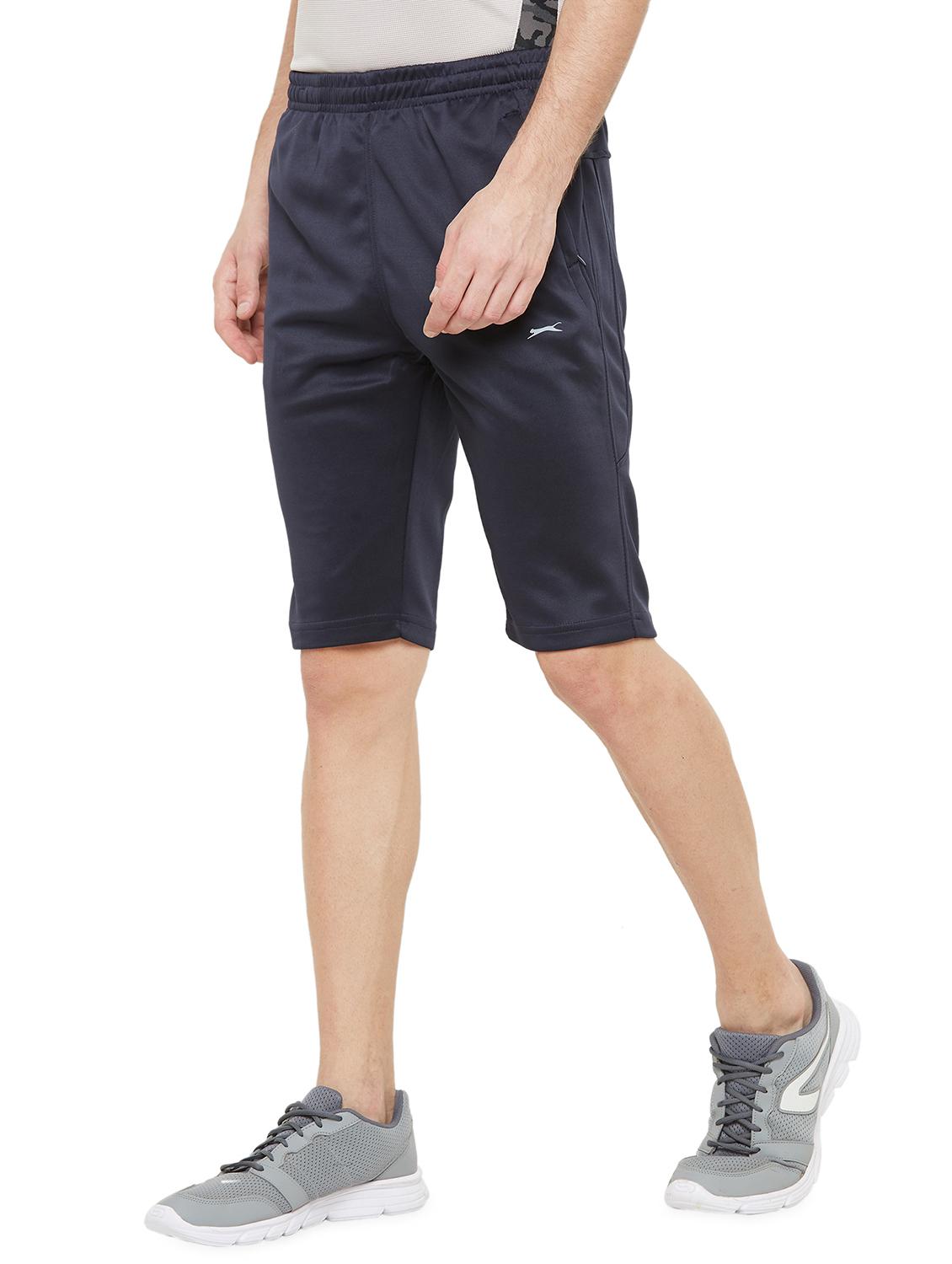navy blue solid short - 18430079 - Standard Image - 1