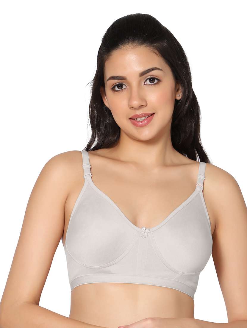 grey non padded regular bra