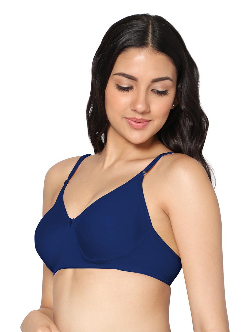 navy blue non padded t-shirt bra - 18430638 - Standard Image - 1