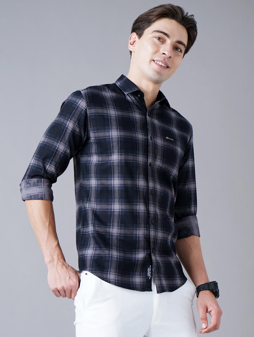 black checkered casual shirt - 18430868 -  Standard Image - 1