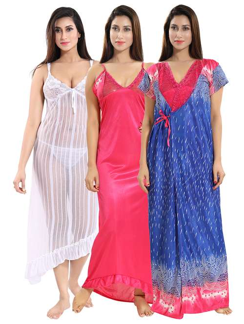 multicolored printed sleepwear robe set - 18431325 -  Standard Image - 0