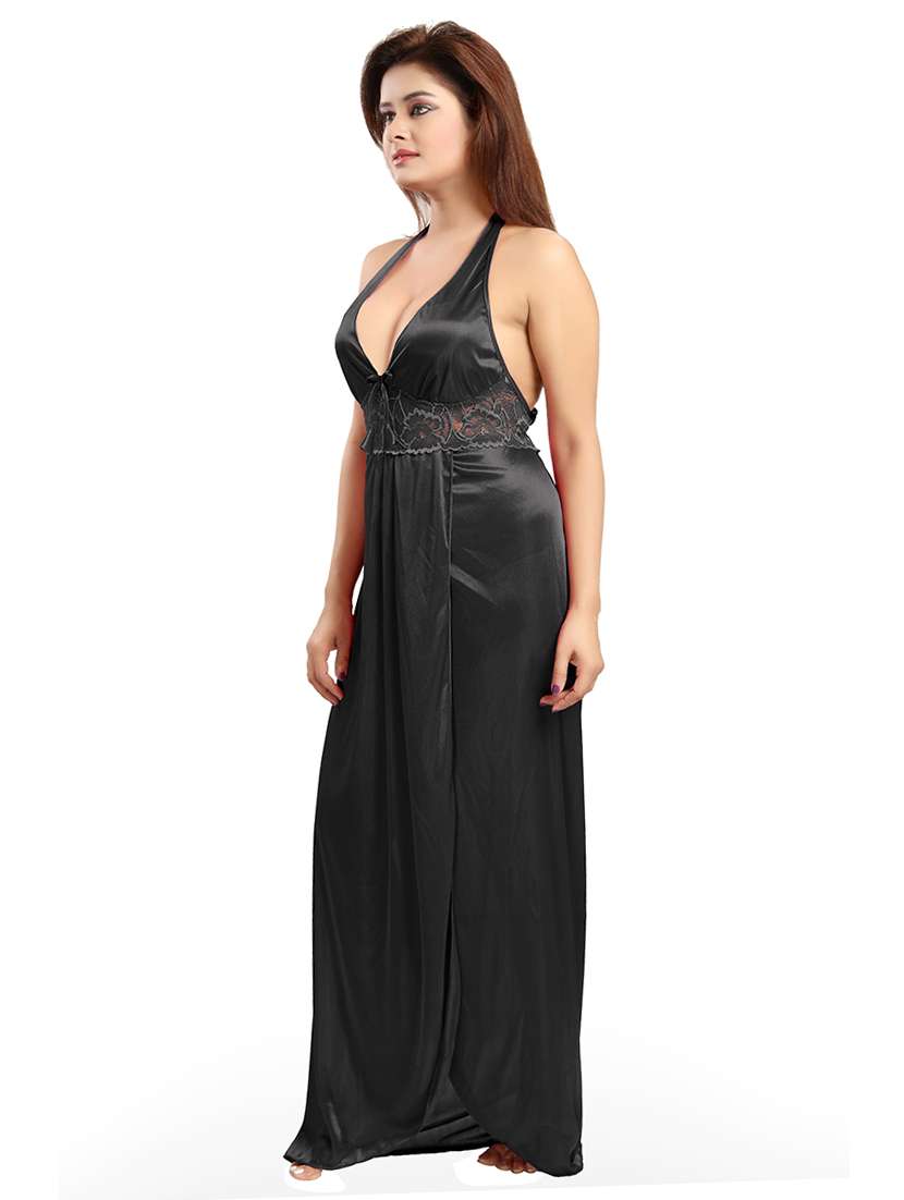 multi colored solid nightwear set - 18431347 -  Standard Image - 1