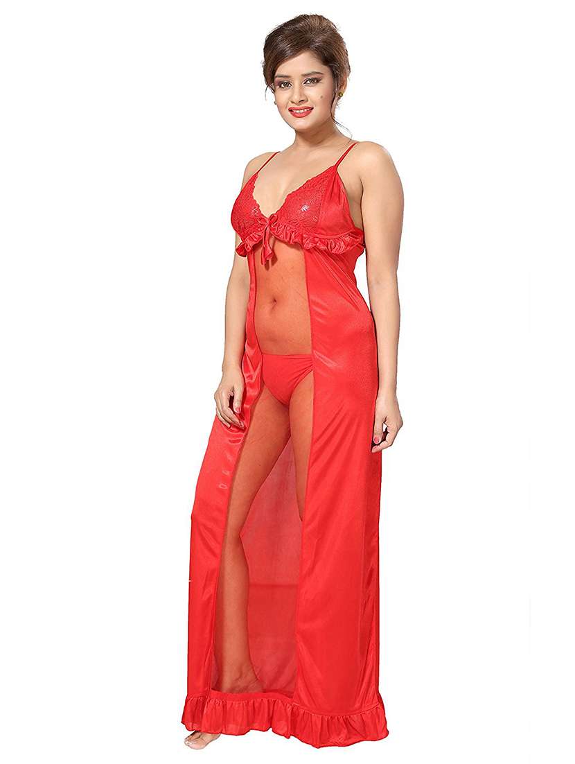 pack of 2 lace detail nighty  - 18431350 -  Standard Image - 4