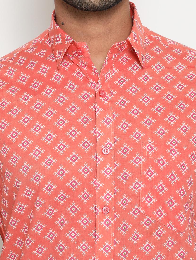 mens printed casual shirt - 18431723 - Standard Image - 4