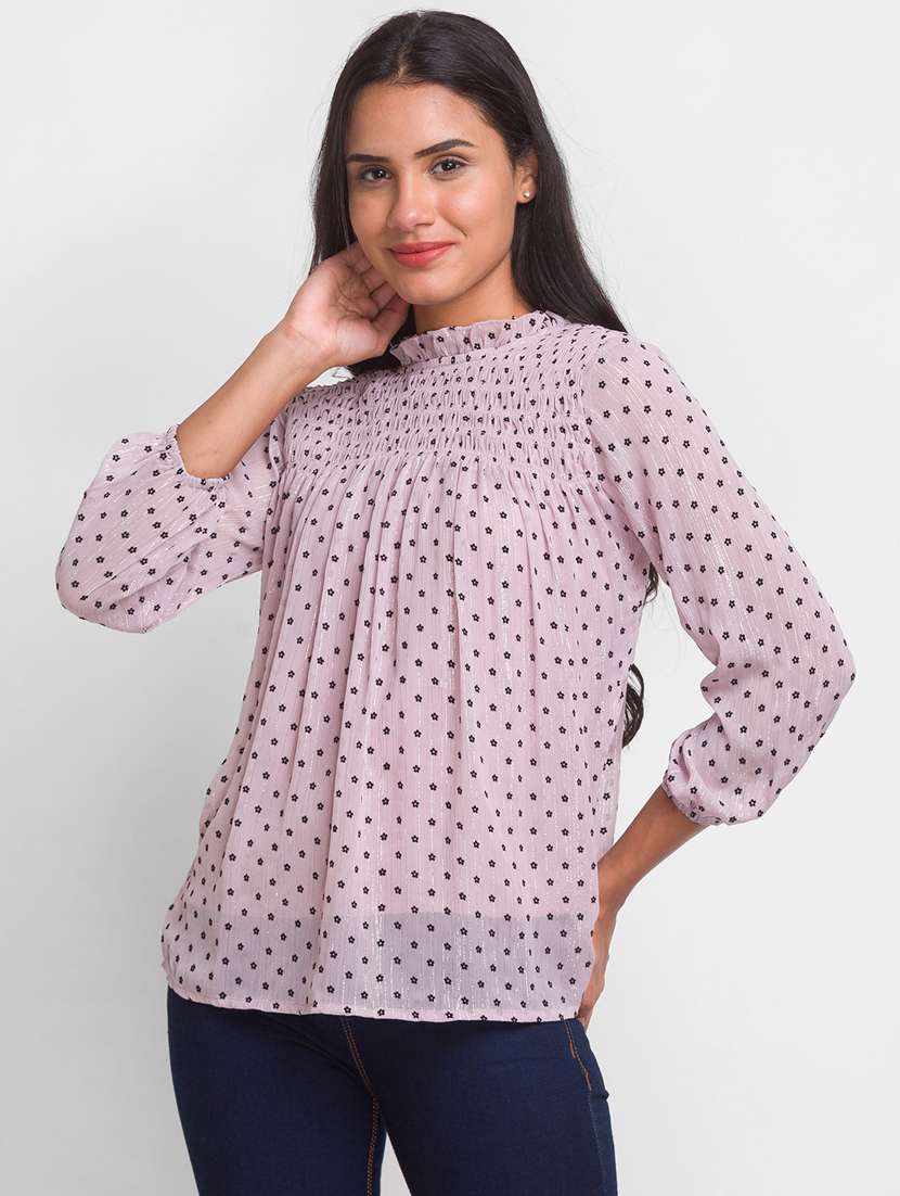 women's layered mock neck top