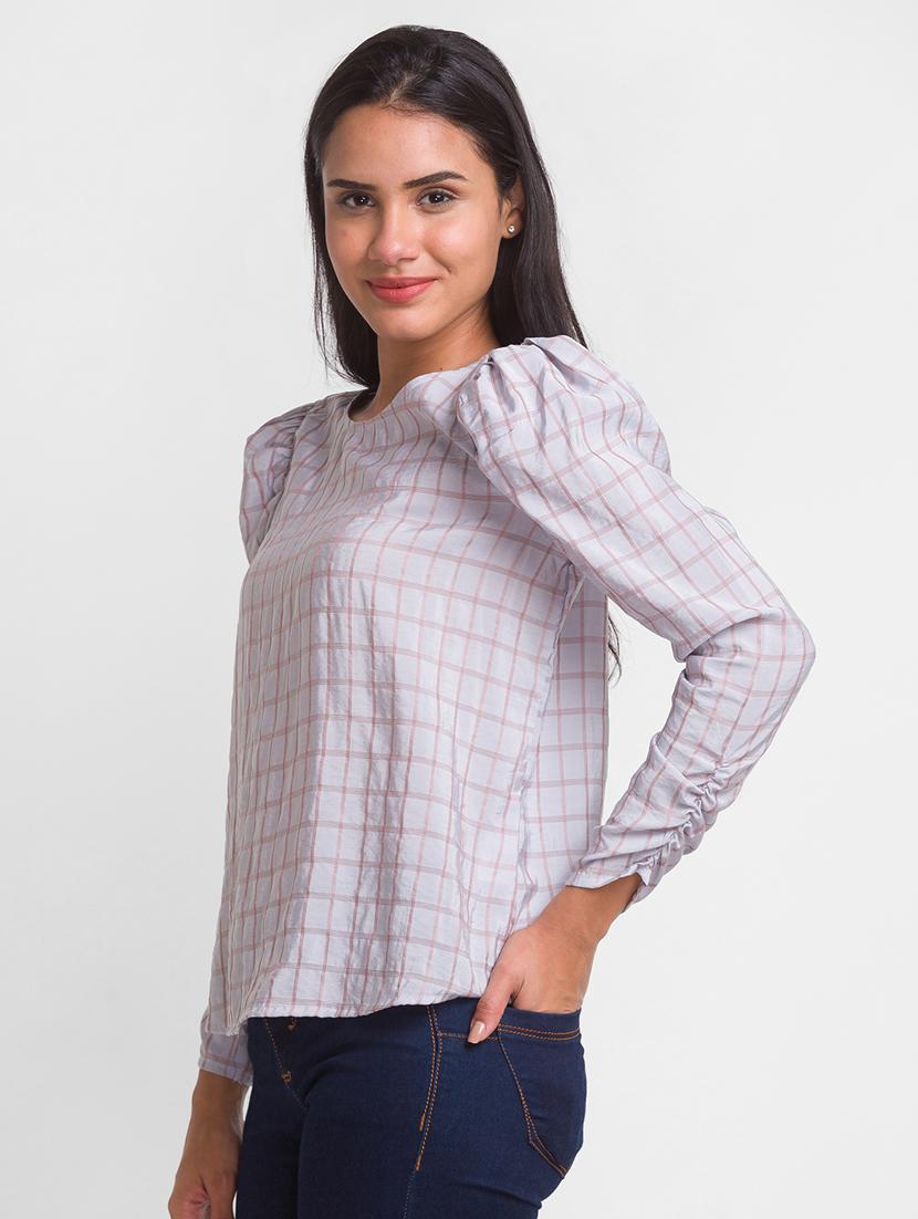 women's straight round neck top - 18431911 -  Standard Image - 1