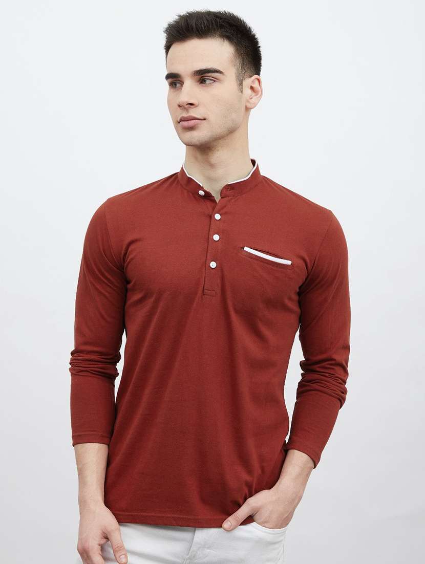 red solid t-shirt