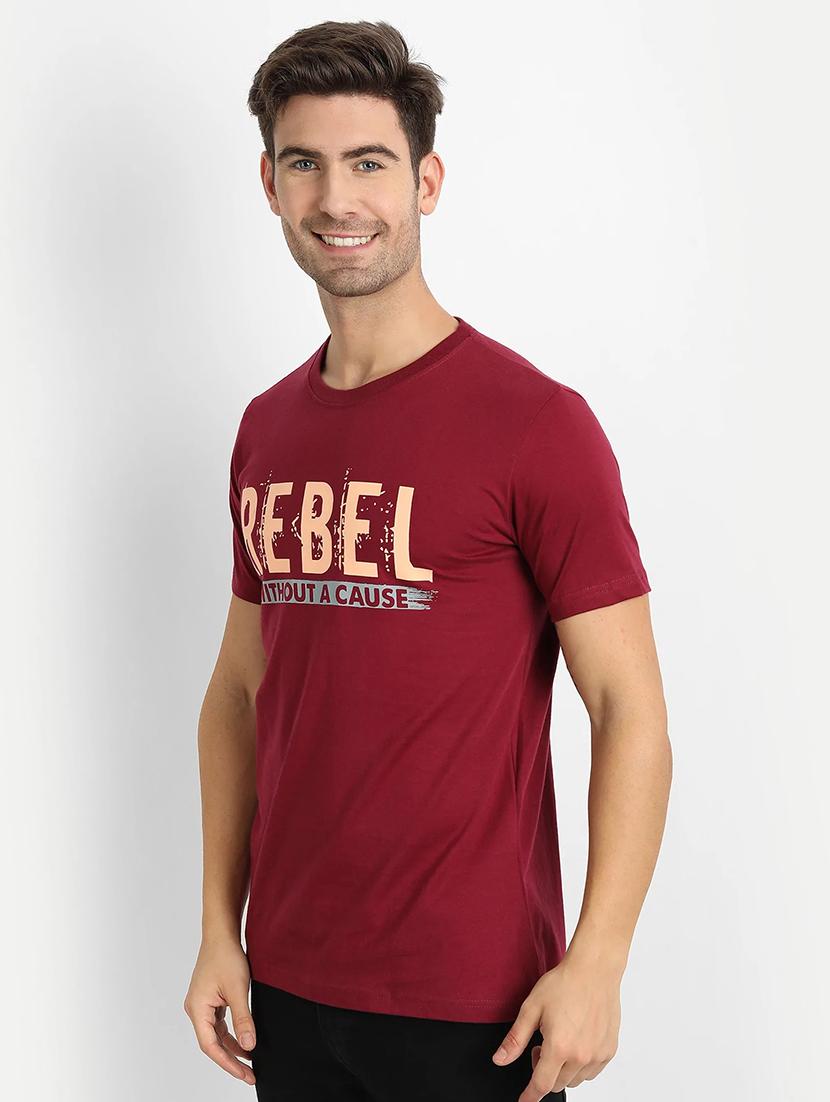 men typographic print short sleeves t-shirt - 18432036 - Standard Image - 1