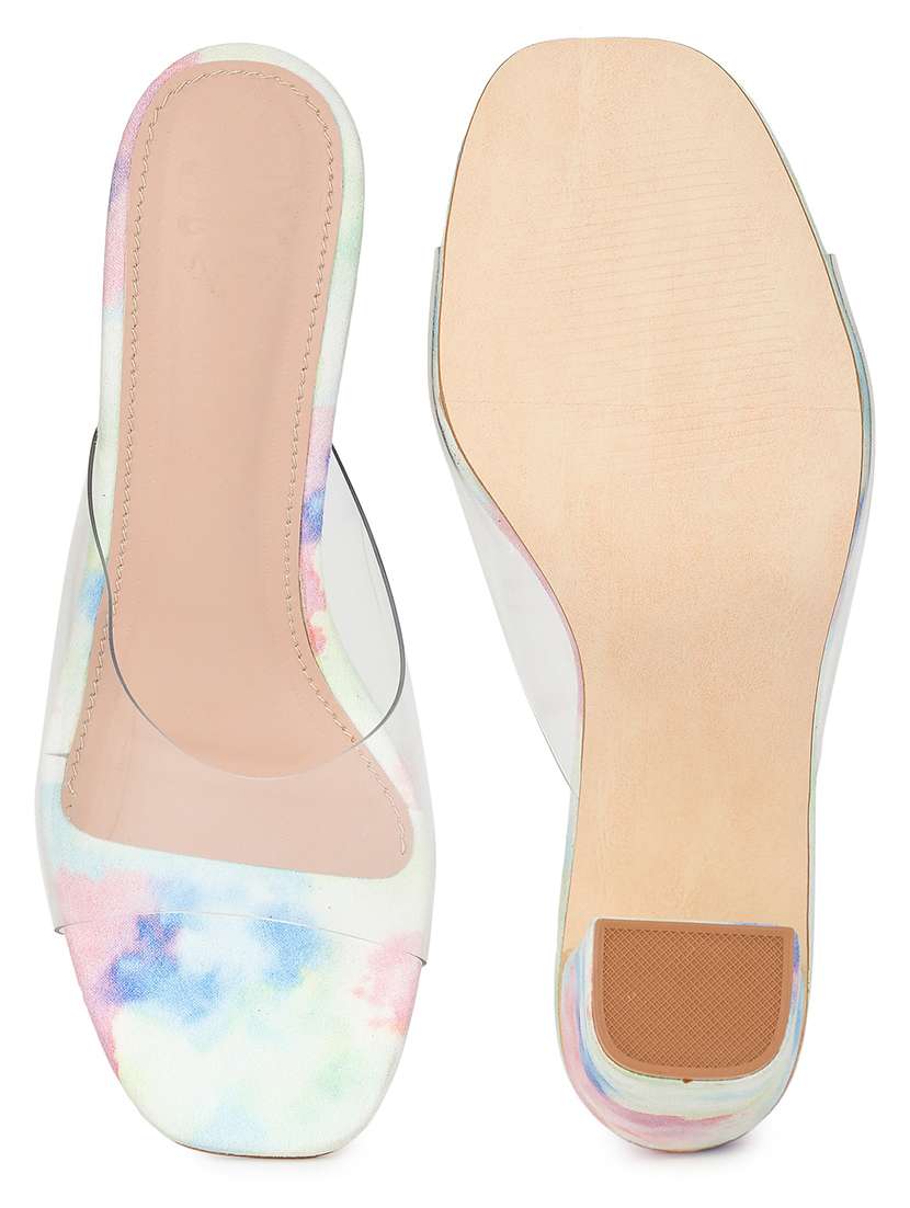 blue suede slip on sandals - 18432199 -  Standard Image - 4