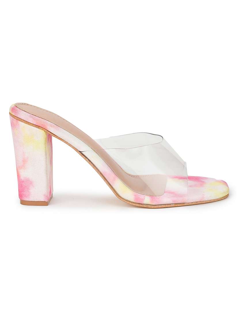 pink suede slip on sandals - 18432200 -  Standard Image - 1