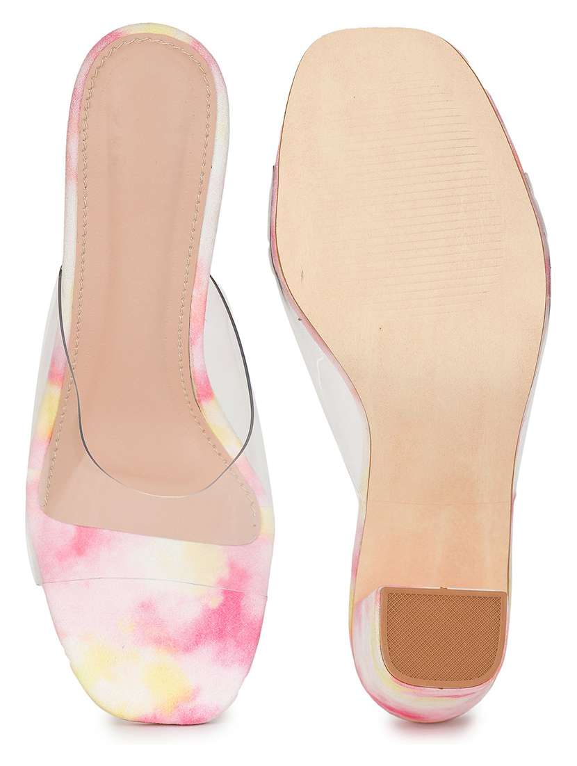 pink suede slip on sandals - 18432200 -  Standard Image - 4