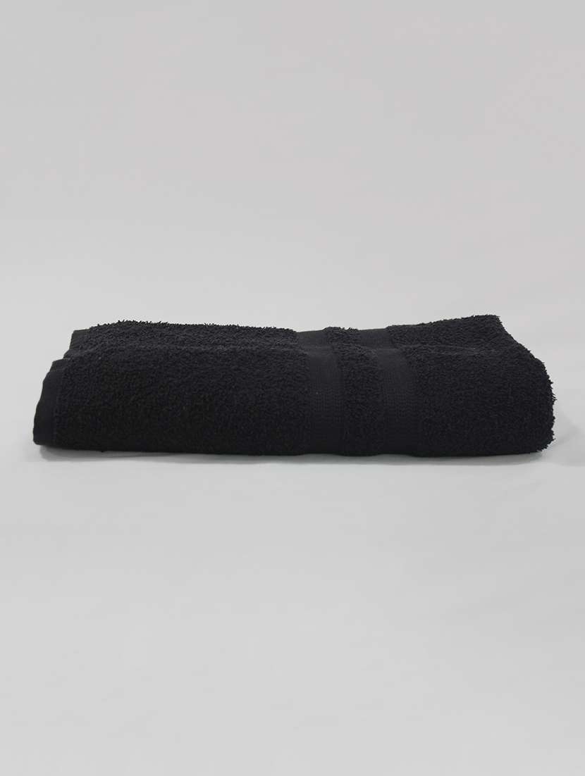 black solid bath towel - 18432266 - Standard Image - 1