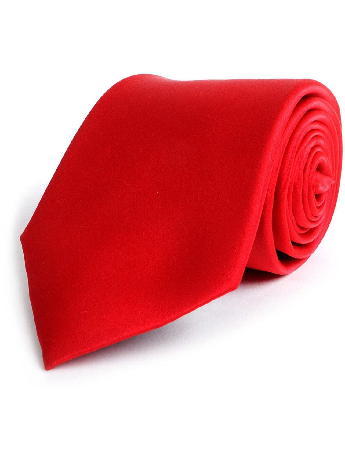 red silk blend ty - 18432337 - Standard Image - 1