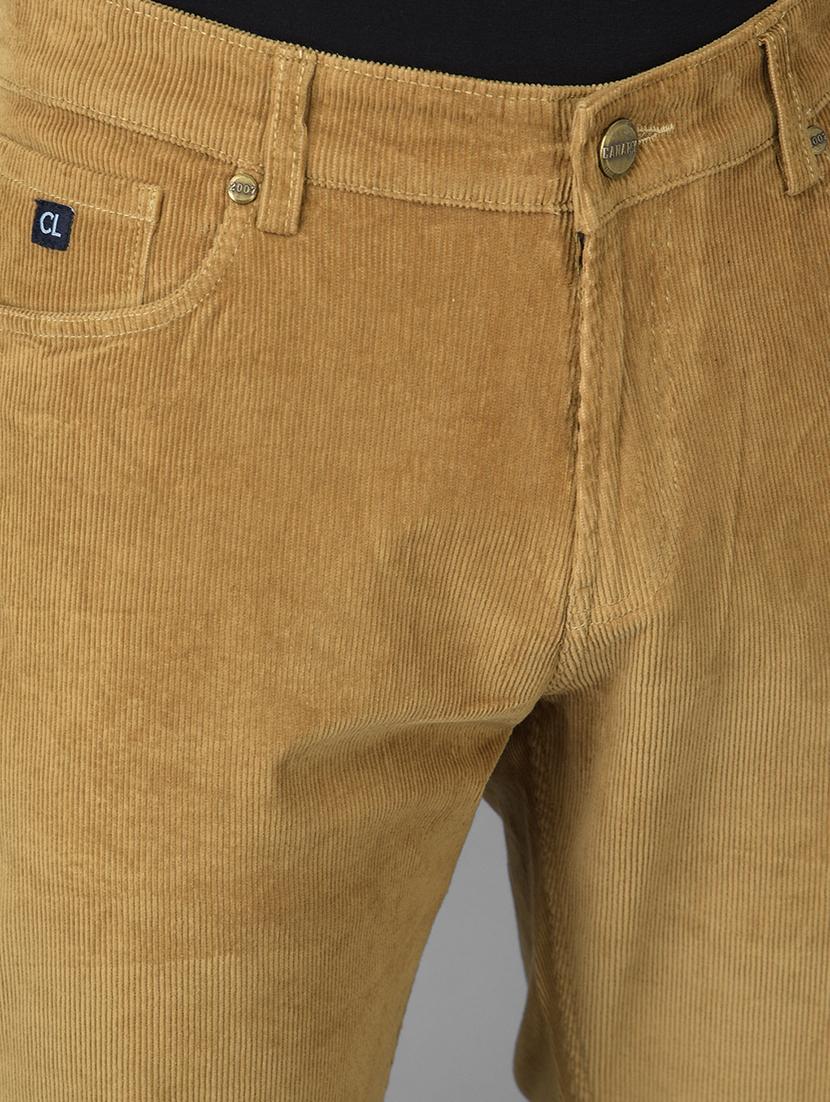 gold solid casual trouser - 18434905 - Standard Image - 4