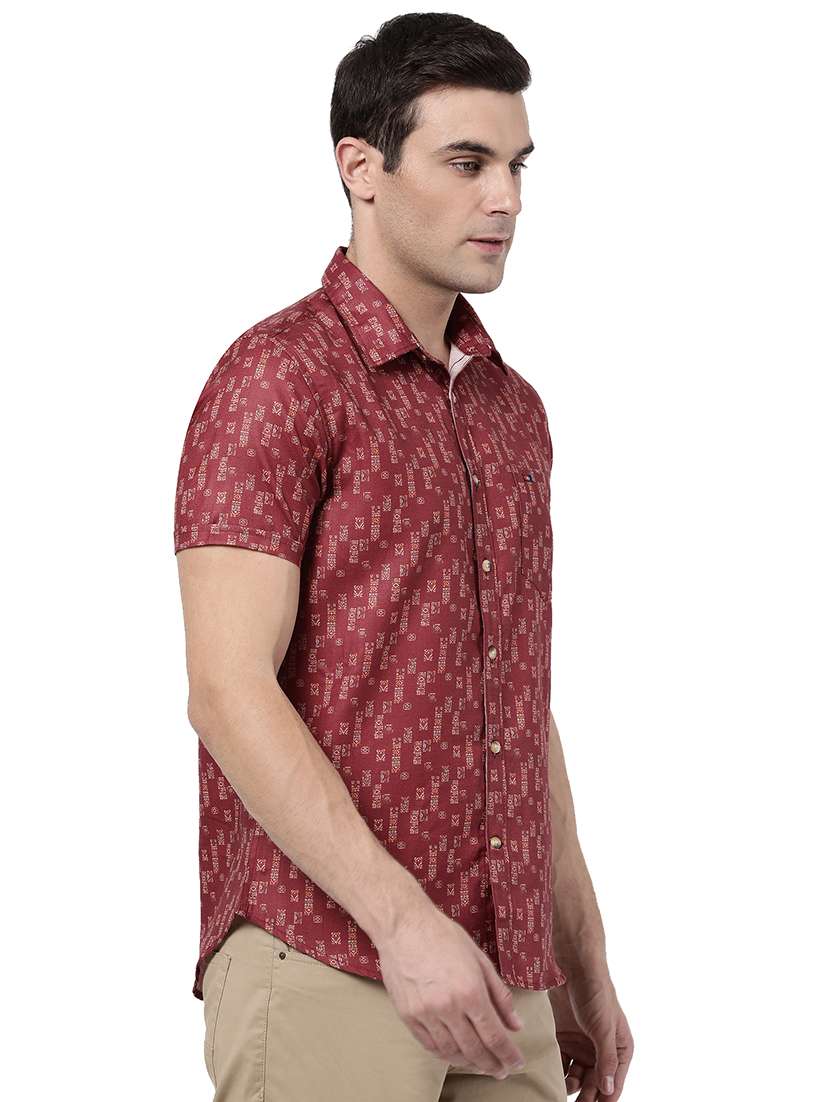 mens geometric casual shirt - 18435117 -  Standard Image - 1