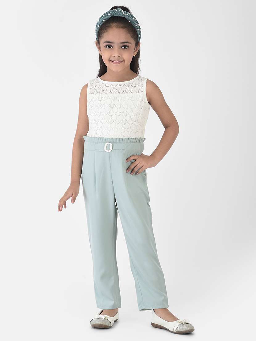 girls light-blue brasso jump suit
