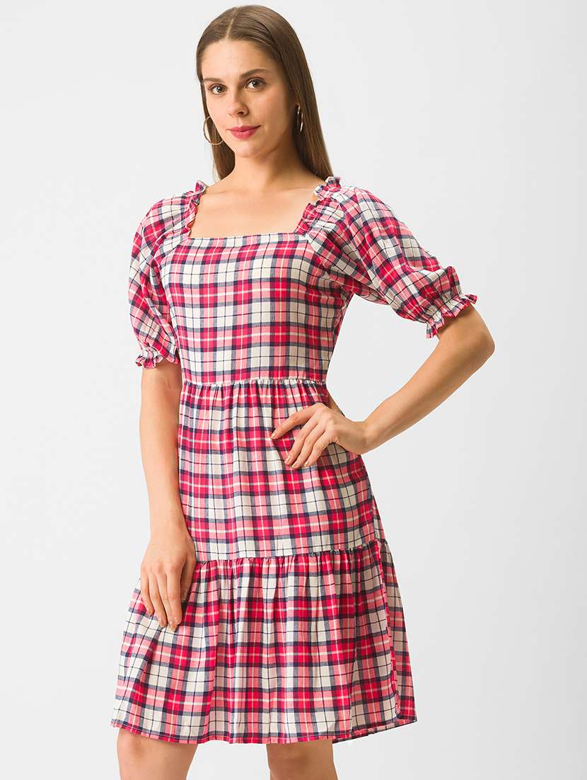 women's tiered dress polka dots dress - 18436260 -  Standard Image - 1