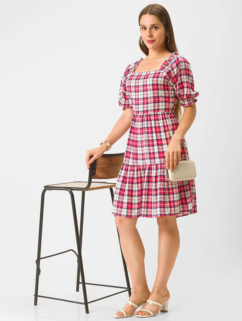 women's tiered dress polka dots dress - 18436260 -  Standard Image - 4