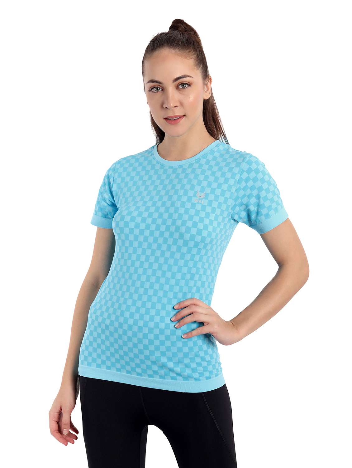 women's all over print crew neck t-shirt