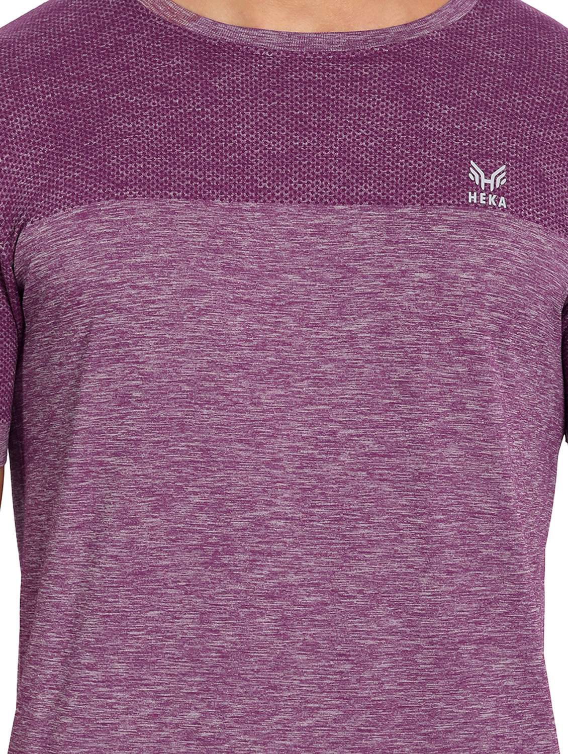 purple chest-printed t-shirt - 18436323 - Standard Image - 4
