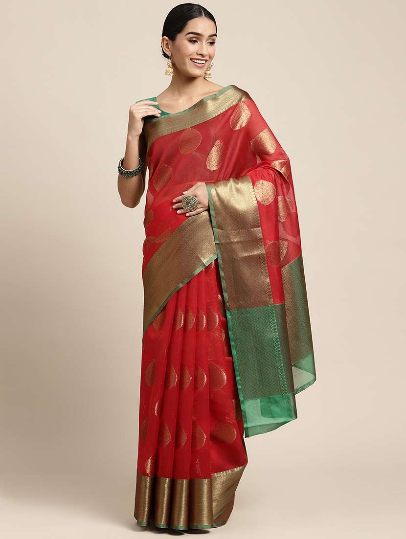 women's banarasi saree with blouse