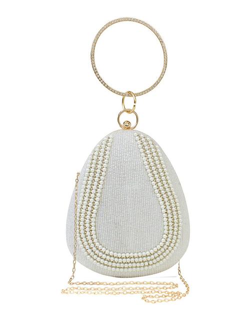 white silk box clutch - 18437078 -  Standard Image - 0