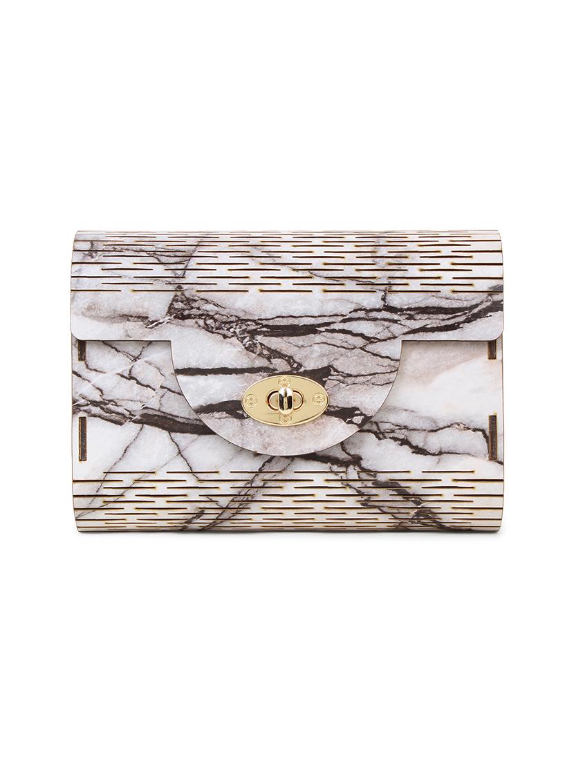 white wood regular clutch - 18437081 -  Standard Image - 1