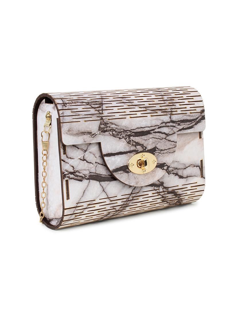 white wood regular clutch - 18437081 - Standard Image - 4