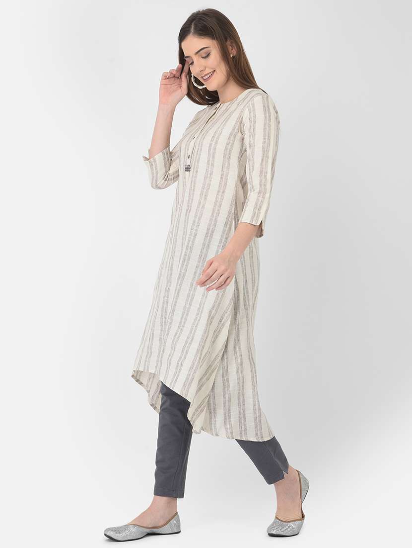 women's asymmetric kurta - 18437102 -  Standard Image - 1